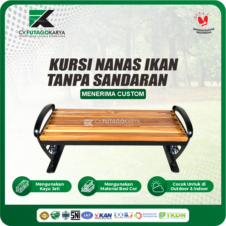 kursi taman besi