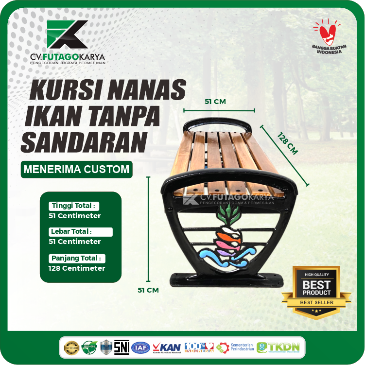 kursi taman besi