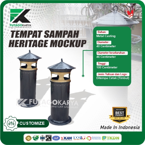 tempat sampah heritage