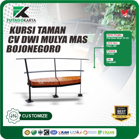 kursi taman outdoor minialis