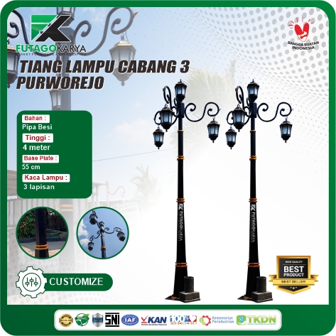 Tiang Lampu Taman