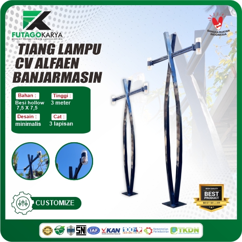 tiang lampu jalan minimalis