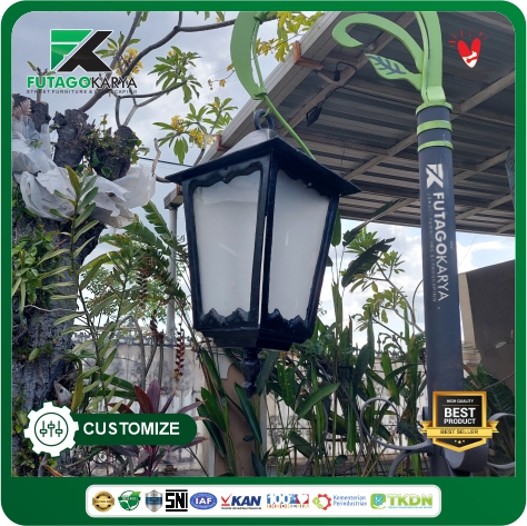 Tiang Lampu Taman Unik