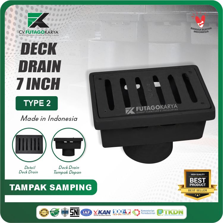 Deck Drain 7 Inch Type 2