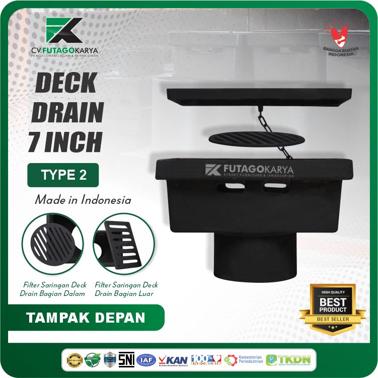 Deck Drain 7 Inch Type 2