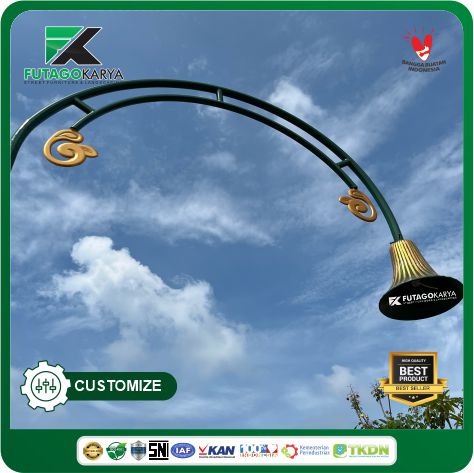 Tiang Lampu Galvanis