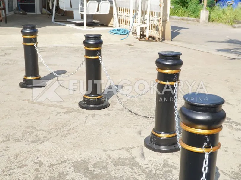 bollard jalan cor besi