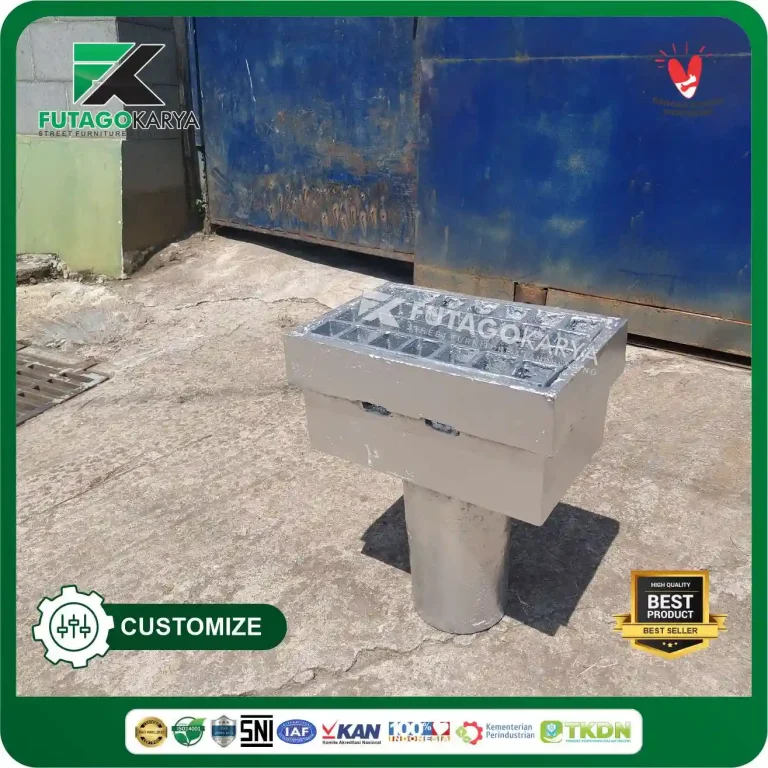 Deck Drain Galvanis 6 inch Tol Tebing Tinggi