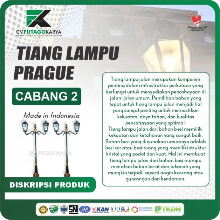 Tiang Lampu Prague Cabang 2
