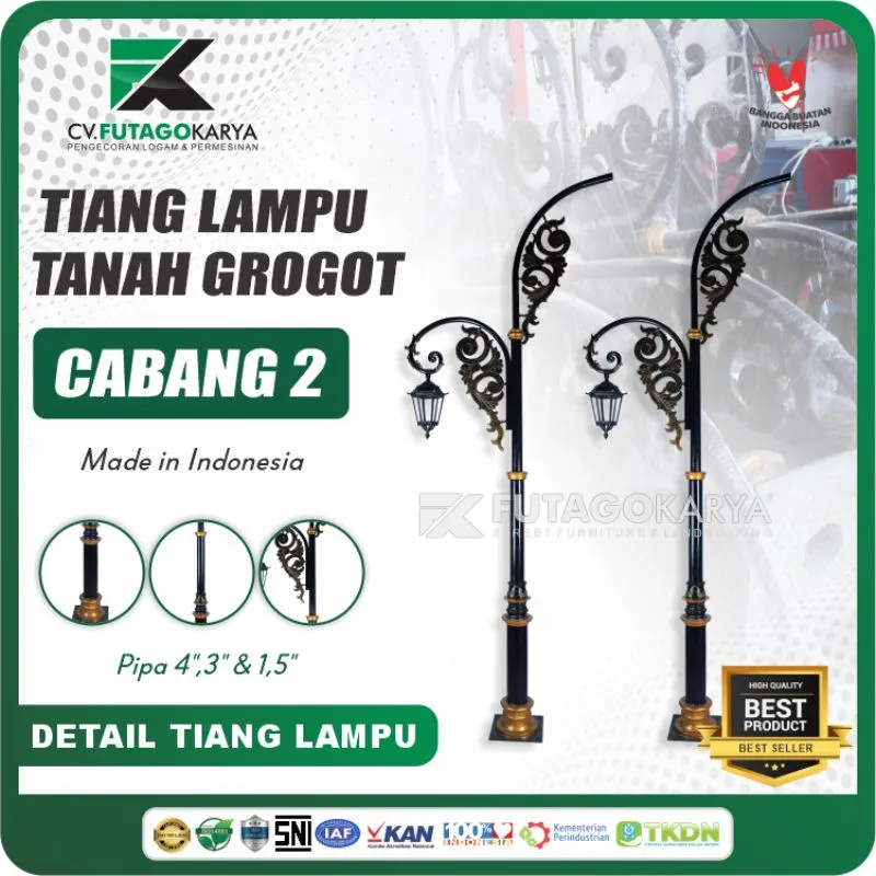 Tiang Lampu Tanah Grogot