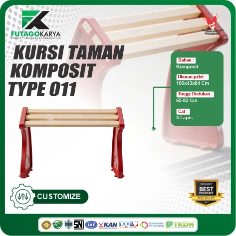 Bangku Taman Komposit Type 11