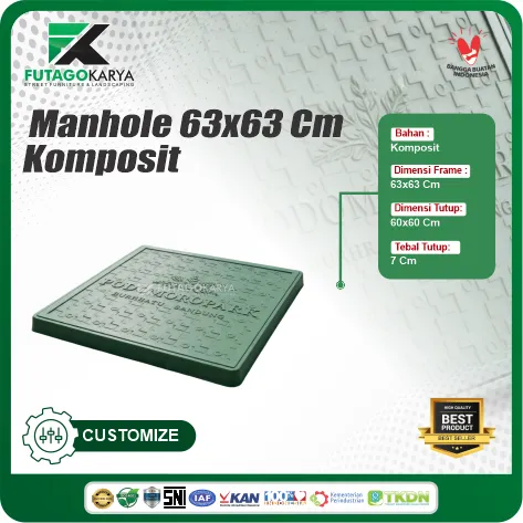 Manhole 63x63 cm komposit
