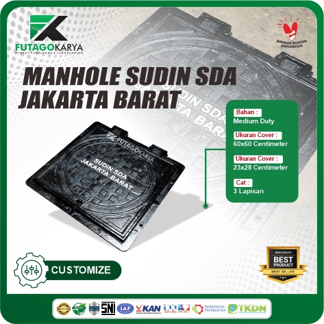 manhole cover jakarta barat cat 3 lapis