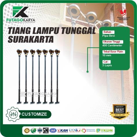 tiang lampu tunggal minimalis