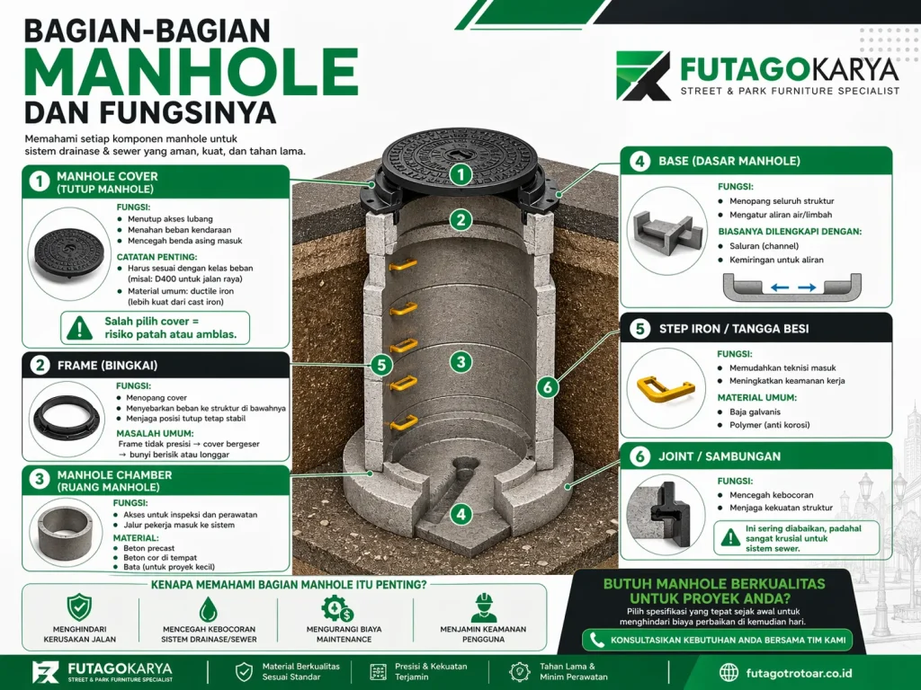 Struktur Utama Manhole dan Fungsinya